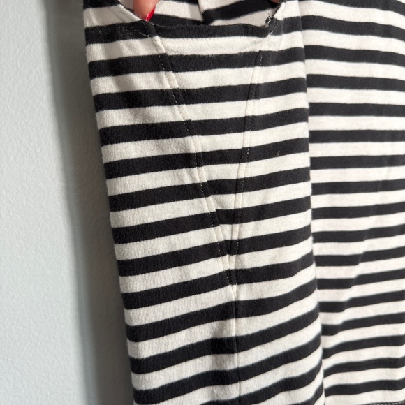 Nation LTD Collins Crewneck Muscle Tank Womens L City Stripe Black Cream - Picture 4 of 6